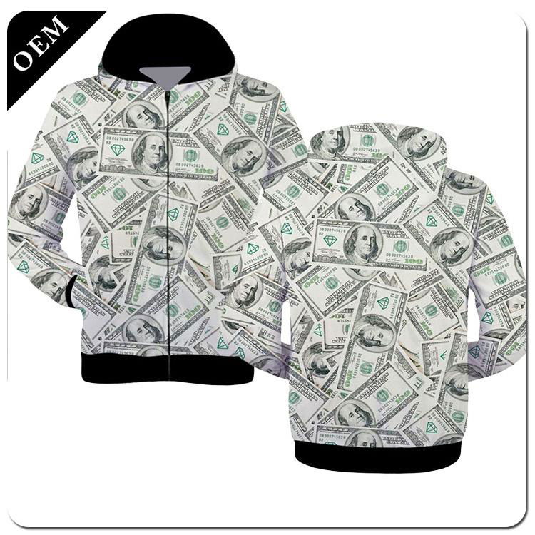 Custom Mens 3D Printed Pullover Hoodies All Over Printing Polyester Hooded Sweat