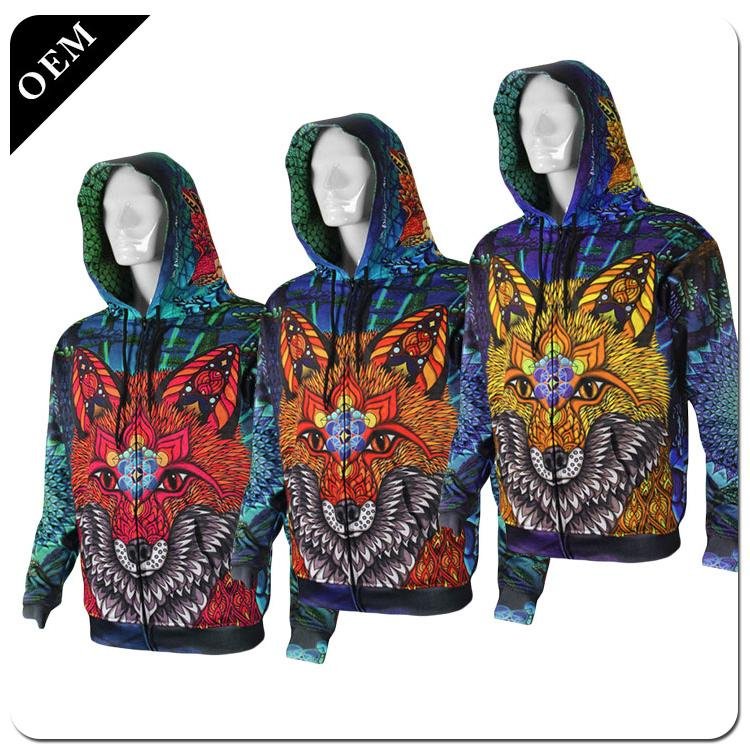Custom Mens 3D Printed Pullover Hoodies All Over Printing Polyester Hooded Sweat 4