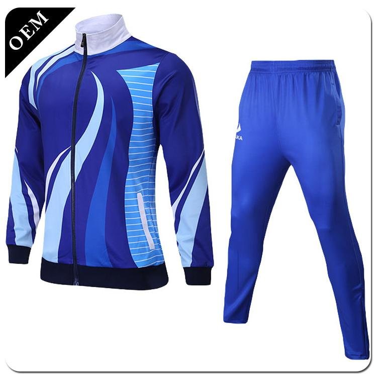 2019 New Design Football Sportswear Customized Plain Varsity Training Jacket Soc 5