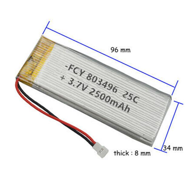 Dropwow 3S 14.8v 2200mAh 40C LiPo Battery 803496 with XT60/T/JST Plug For RC Car 2