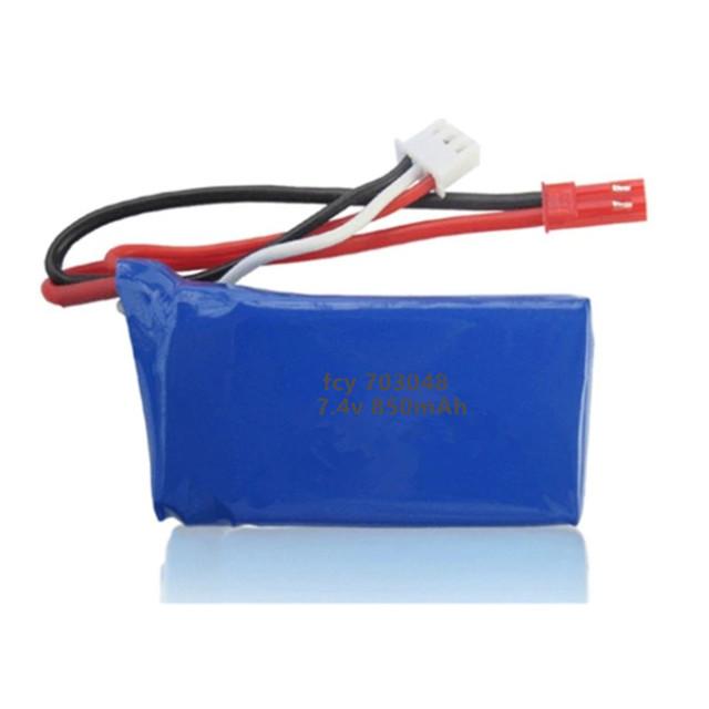 High rate 703048 20C 7.4v 800mah rc helicopter battery with connector 3