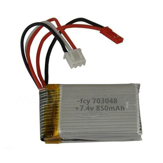 High rate 703048 20C 7.4v 800mah rc helicopter battery with connector 5