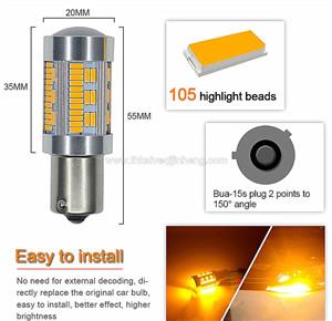 Automobile led turn light 7440  Automobile Hid Bulbs supplier  4