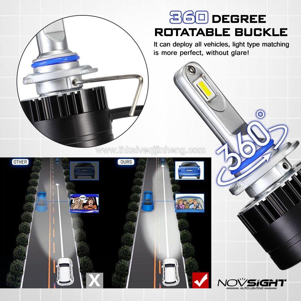 Novsight 9005 LED Headlight 360° rotatable buckle   2