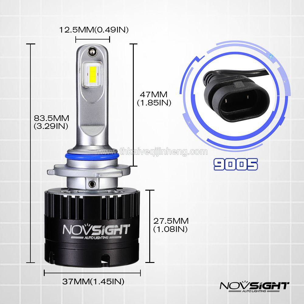 Novsight 9005 LED Headlight 360° rotatable buckle   5