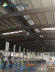 new Technology Gearless DC Motor Large Hvls Industrial Ceiling Fan 