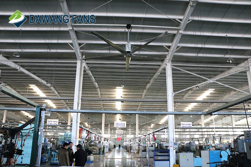 24ft big ventilation industrial hvls ceiling fan with 5 blades dawang