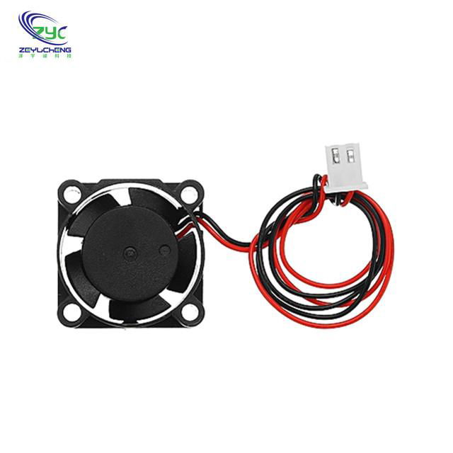 12V Ball Bearing Small Brushless DC Cooling Fan with 25x25x10mm 3