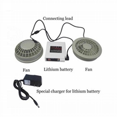 6v/12V brushless air-condition cooling fan with rechargeable battery for summer 