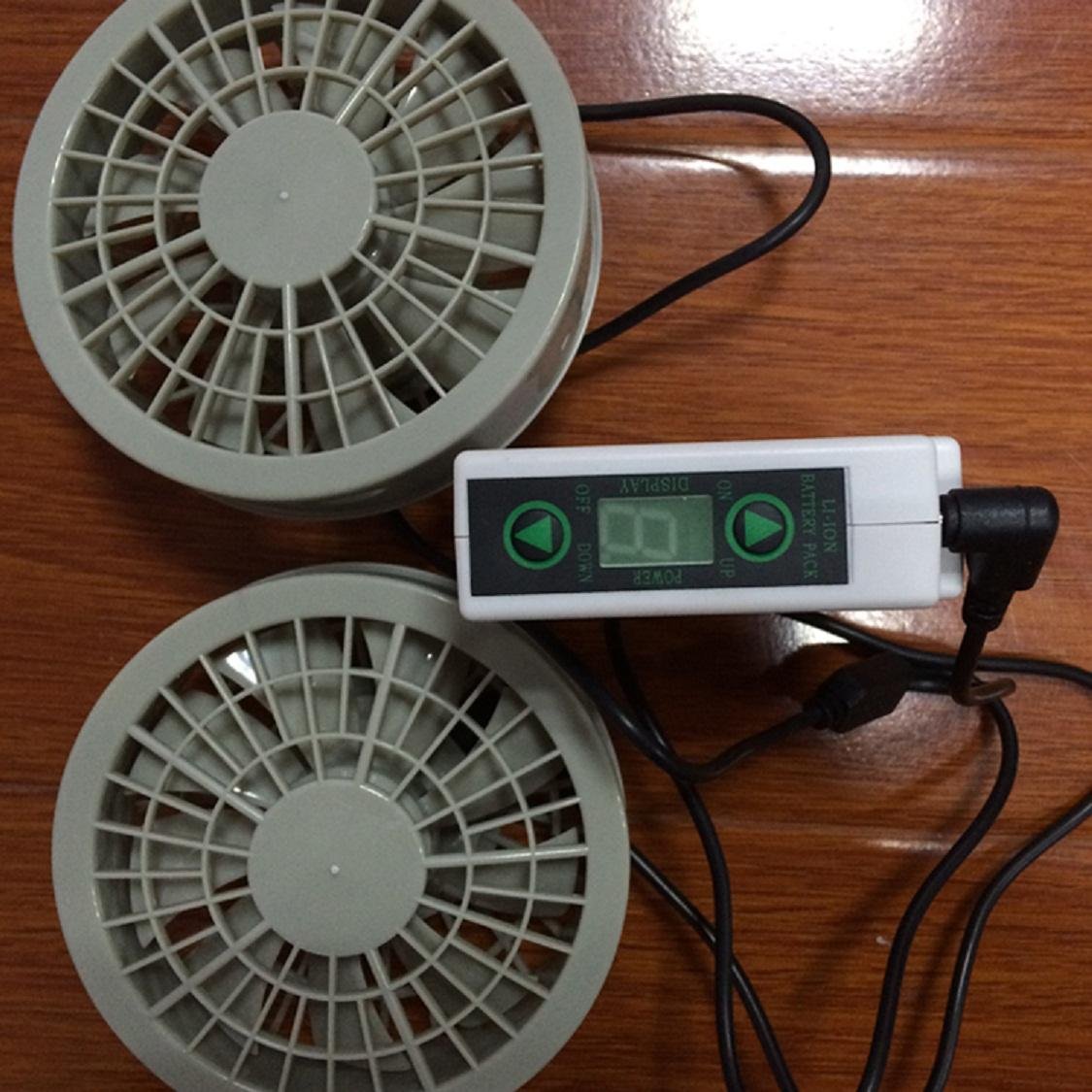 6v/12V brushless air-condition cooling fan with rechargeable battery for summer  2
