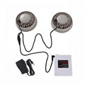 6v/12V brushless air-condition cooling fan with rechargeable battery for summer  5