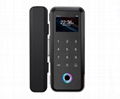 Security electronic fingerprint sliding doors Digital Glass Door Lock 1