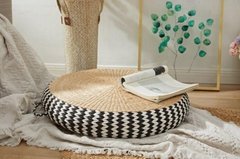 Hot Selling Water Hyacinth Handmade Flat Floor Cushion Outdoor Furniture Patio C