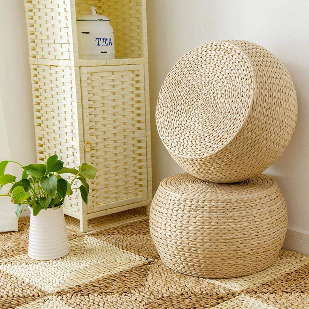 Eco-Friendly Water Hyacinth Floor Cushion Outdoor Furniture Patio Conversation A 5