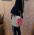 Feminine Handwoven Water Hyacinth Wicker Handbag Girl Fashion Purse Crossbody Fo 1