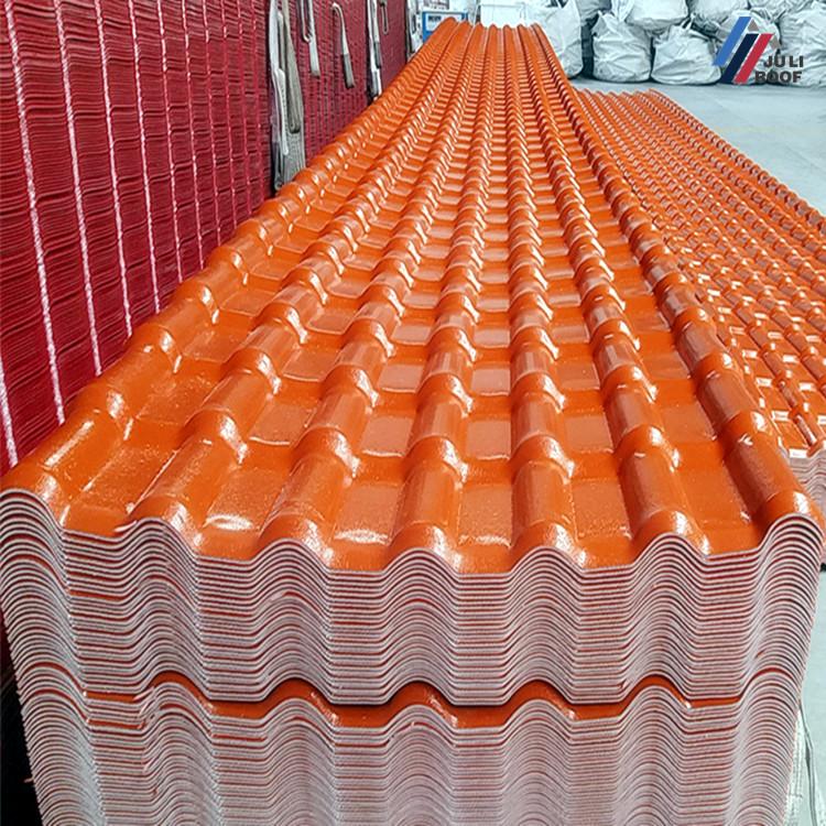 ASA Spanish Synthetic Resin APVC Roof Tile Width 1050mm