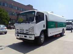 ISU ZU 600P vacuum dust suction road cleaning and street sweeper truck