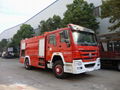 Sinotruck Howo 4*2 Water powder and foam Fire Truck 