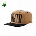 Custom Deerskin Kinds Of Leather Snapback Cap Hats Bloods Suede Snapback Design 