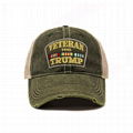 Hot Sale Veterans Trump Hat Distressed Custom Embroidery Trucker Dad Hat