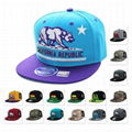 Twill cotton snapback hat new style plain sports hats with 3D embroidery label C
