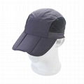 5 panel Folding long bill baseball cap Multi color sports mesh sports cap