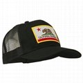 California State Flag Hat Patched Twill Mesh Baseball Cap Custom Logo Dad Hat 