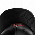 Manufacturer 5 Panel Hat Leather Flat Brim Infant Customized 3d Embroidery Hat