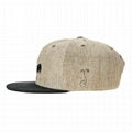 Custom hemp snapback featuring black embroidered afro rooster Trucker Hat