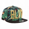 New Caps And Hats Era Caps Flat Camo Brim Gold 3d Embroidery Plain Snapback Hat