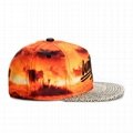 Foldable Trucker Embroidery Logo Leopard Brim Sublimation Printing Snapback Hats