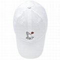Wholesale Custom Embroidery Prayer Hands Hat Baseball Cap Rose Dad Hats White 