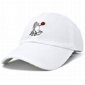 Wholesale Custom Embroidery Prayer Hands Hat Baseball Cap Rose Dad Hats White 