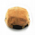 Hot sale solid color 5 panel corduroy hat blank plain fashion camper hat