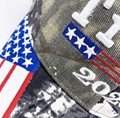 Custom Camo Print Trump Hat 2020 Keep America Great USA Flag Embroidered Trucker