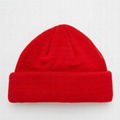High Quality Red Wool Cable Knit Beanie Hat Custom Winter Hats Fisherman Beanie 2
