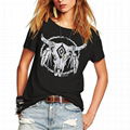 Summer Women T-Shirt Lady Loose Scoop Neck Tops Graphic Printed Cute Juniors Tee