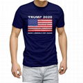 Wholesale American flag print t shirt 100% cotton trump election shirt