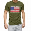 Wholesale American flag print t shirt 100% cotton trump election shirt