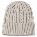 Custom Beanie Hat Winter Warm Beanie Soft Cashmere Like Feel Fold Knit Cap