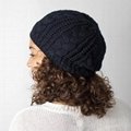 Fashion woman satin lined winter hats keep warm gorros with lana price