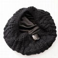 Fashion woman satin lined winter hats keep warm gorros with lana price