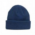 100% premium merino wool beanie winter hat mens bonnet fold up beanie hat