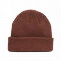 100% premium merino wool beanie winter hat mens bonnet fold up beanie hat