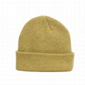 100% premium merino wool beanie winter hat mens bonnet fold up beanie hat