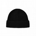 Hot sale soft cashmere blank beanie hats short beanie knitted custom toque