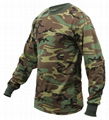 Wholesale Camo long sleeve t shirts camo classic crew neck camouflage tee tops 