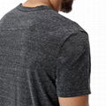 Vintage Charcoal Men Curved Hem Tee Shirt Fitness Tri Blend T shirt 