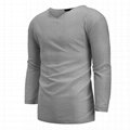 Vintage Charcoal Men Curved Hem Tee Shirt Fitness Tri Blend T shirt 