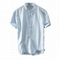 Mens Hemp Tshirts Clothing Linen Yarn Henley Shirts Casual Summer Tops Banded 